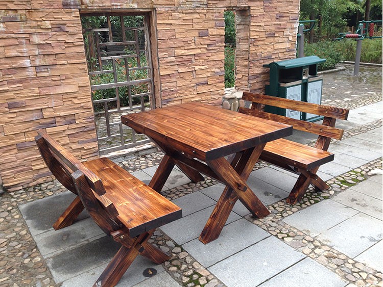 bàn ghế sân vườn bằng gỗ tự nhiên