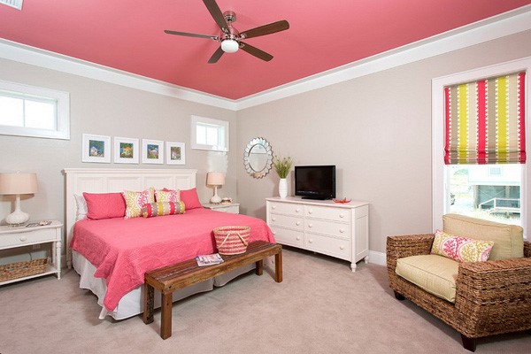 phòng ngủ gam màu hồng 1